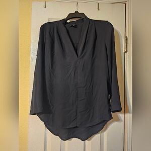 Elegant Black Women's V-neck Top From Buckle